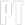 Black and white "PT" logo.